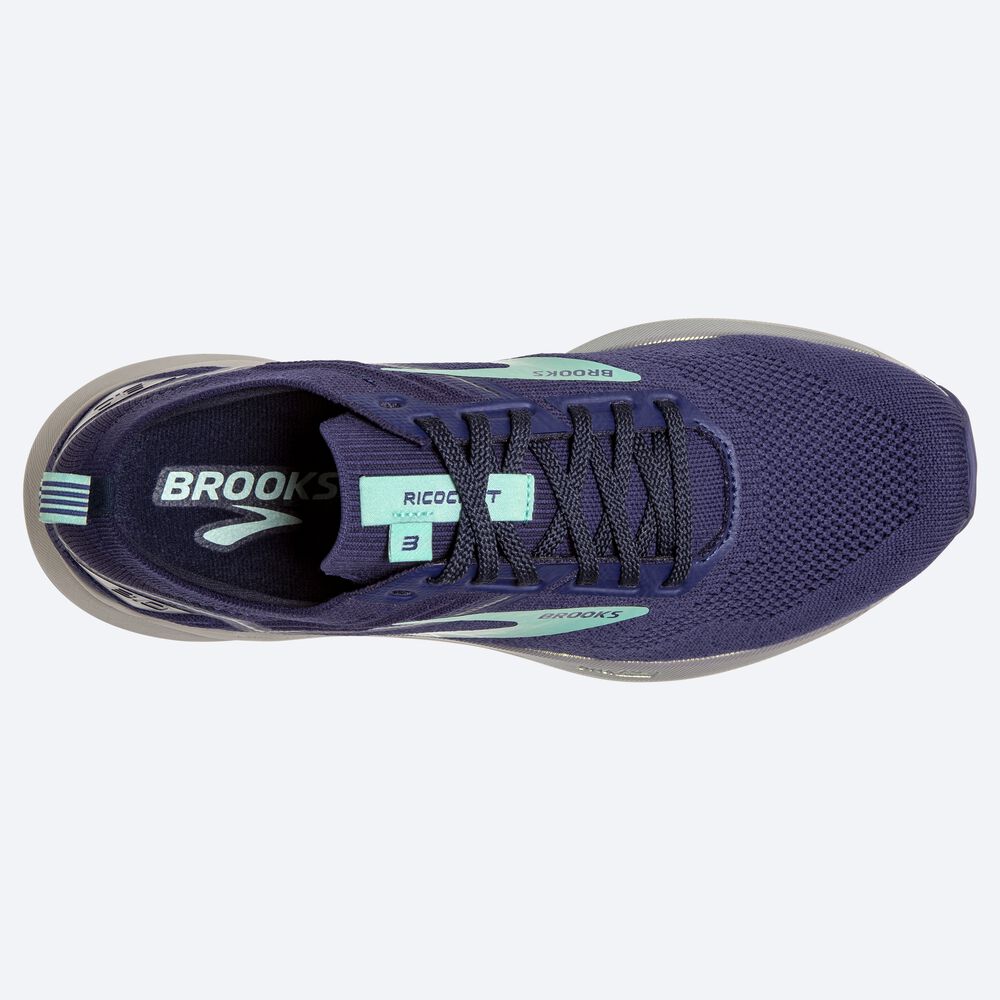 Zapatillas Running Brooks Ricochet 3 Mujer Azul Marino/Azules | Ecuador-98125