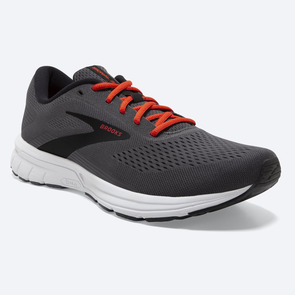 Zapatillas Running Brooks Signal 3 Hombre Negras/Rojas | Ecuador-04321