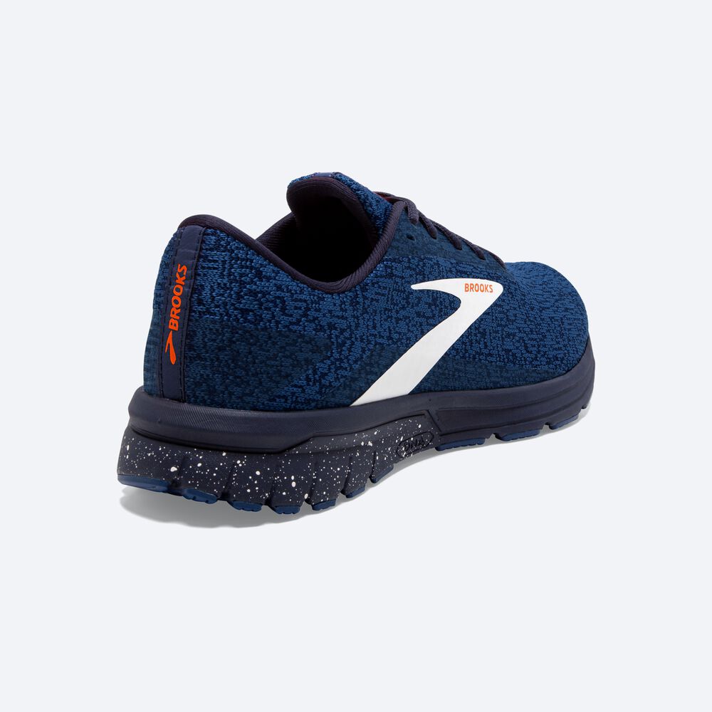 Zapatillas Running Brooks Signal 3 Hombre Azul Marino/Naranjas/Blancas | Ecuador-60859