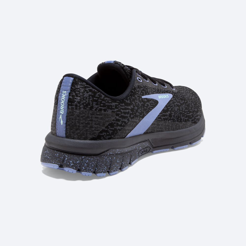 Zapatillas Running Brooks Signal 3 Mujer Negras/Moradas | Ecuador-16780