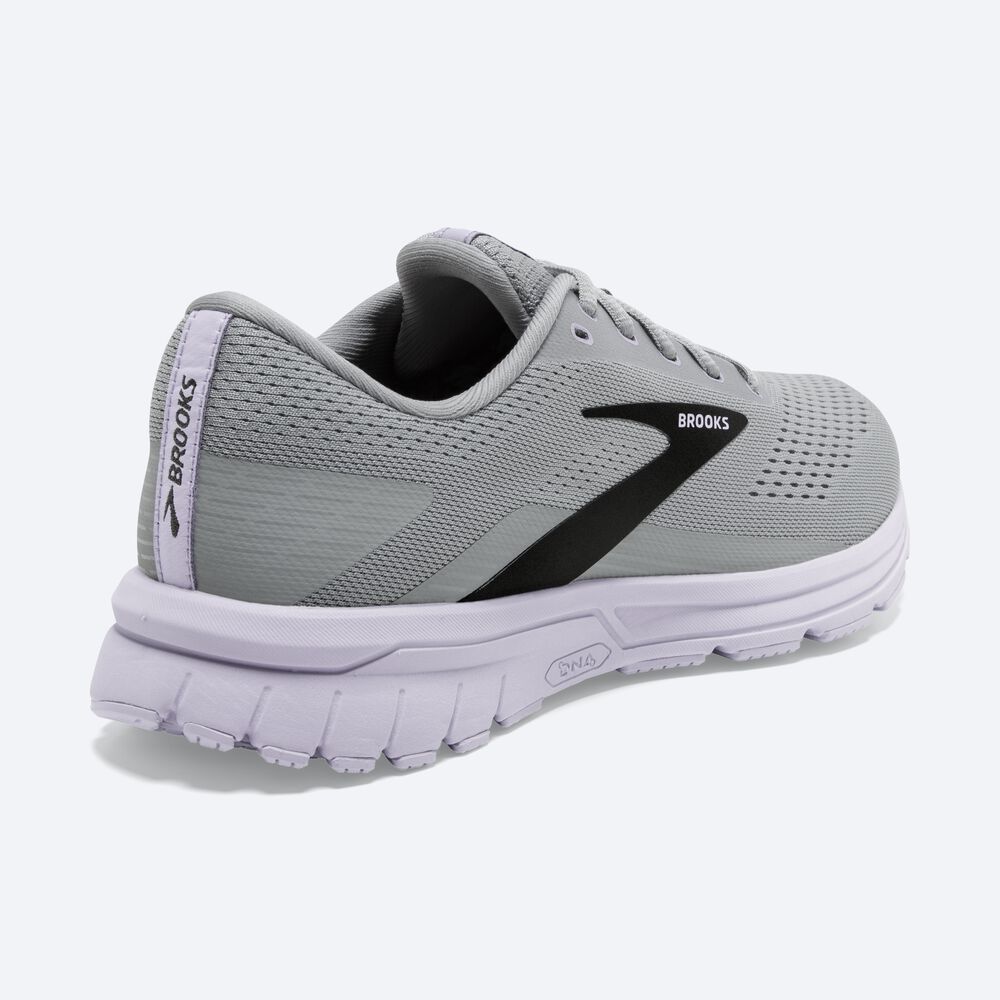 Zapatillas Running Brooks Signal 3 Mujer Gris/Lavanda Azules/Metal Negras | Ecuador-65801