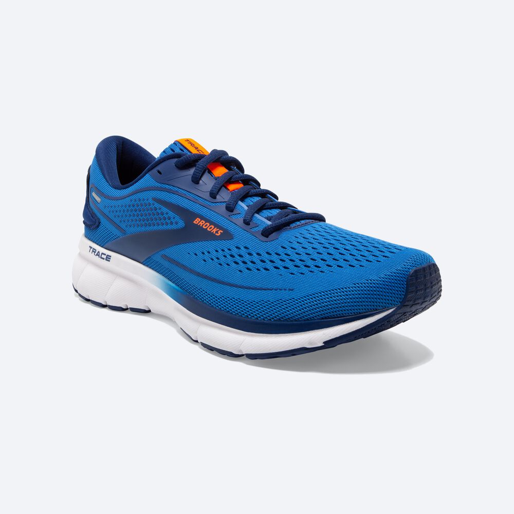 Zapatillas Running Brooks Trace 2 Hombre Azules/Azules/Naranjas | Ecuador-10847