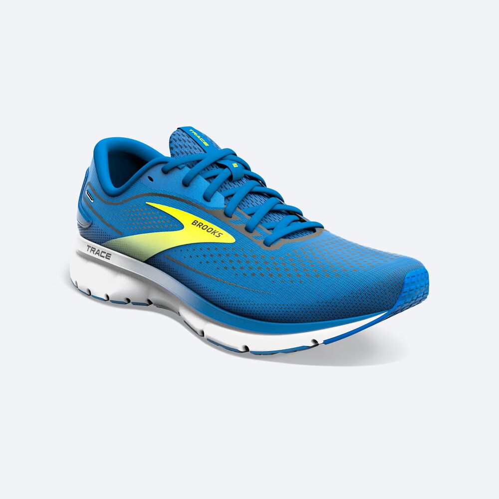 Zapatillas Running Brooks Trace 2 Hombre Azules/Blancas | Ecuador-16328