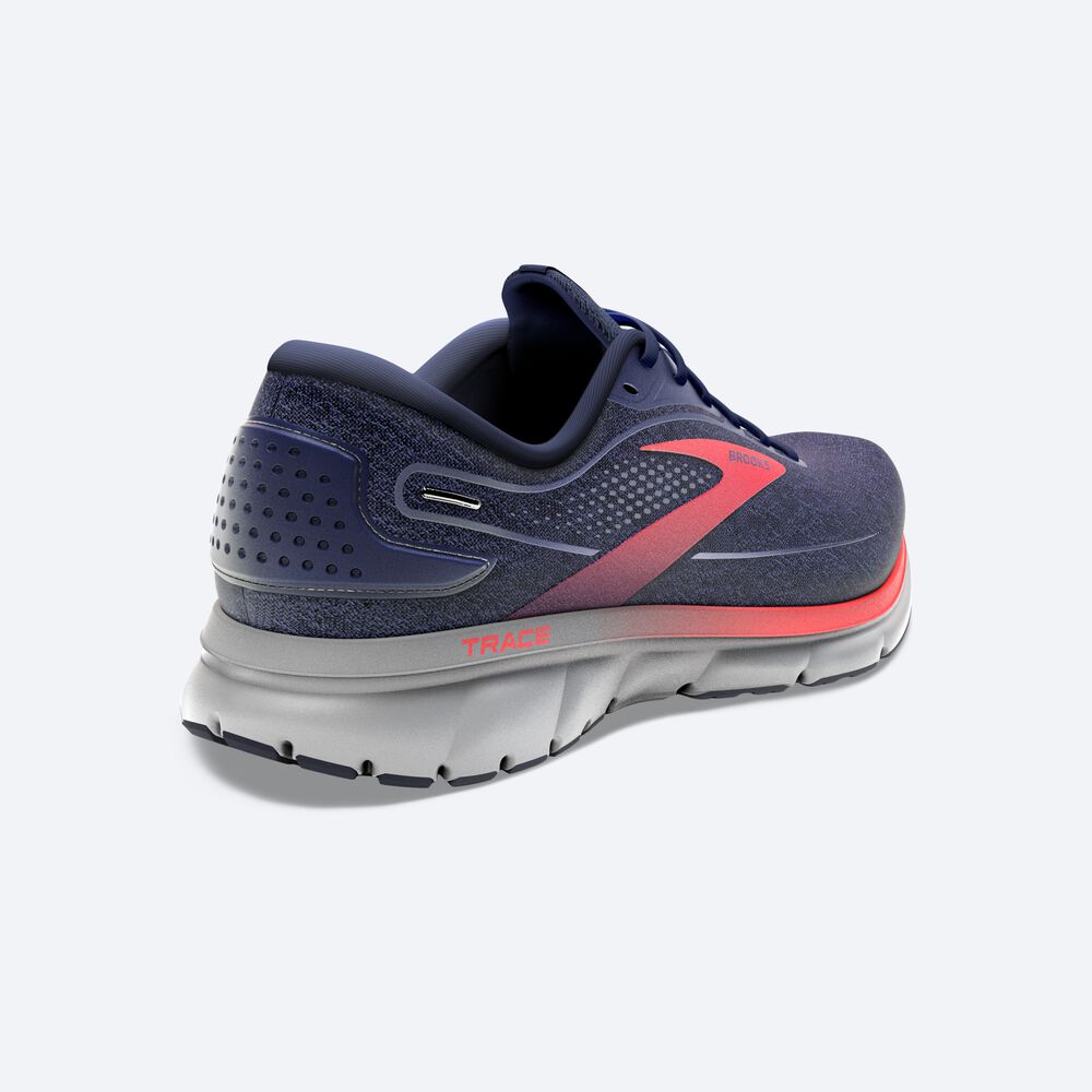 Zapatillas Running Brooks Trace 2 Hombre Azul Marino/Gris/Rojas | Ecuador-20138