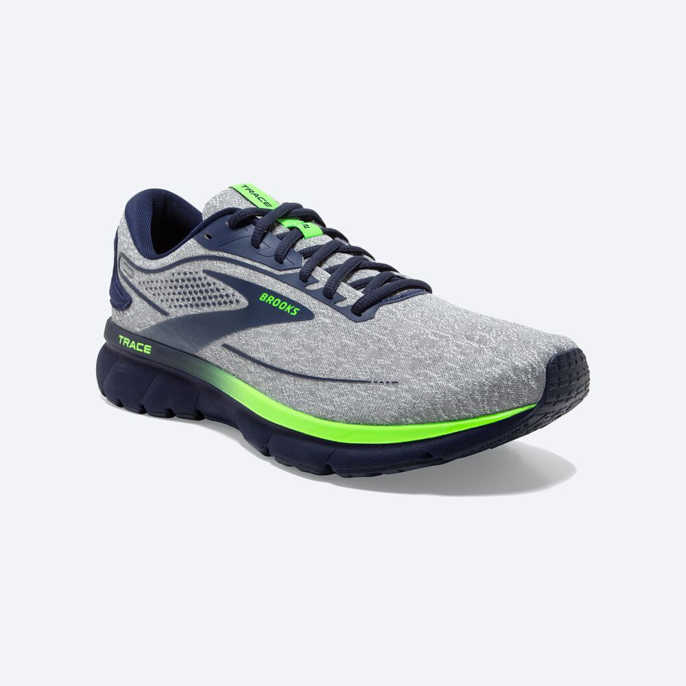 Zapatillas Running Brooks Trace 2 Hombre Gris/Azules/Verde | Ecuador-35289