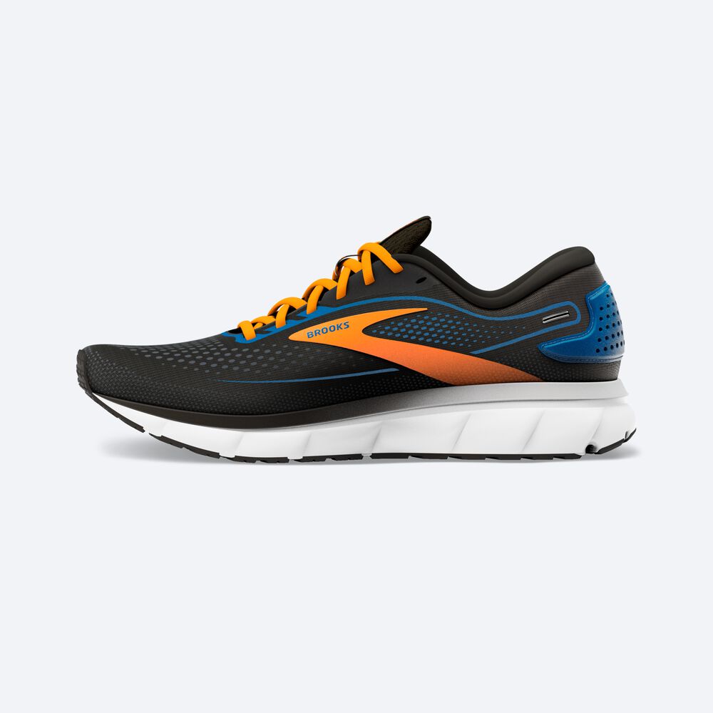 Zapatillas Running Brooks Trace 2 Hombre Negras/Azules/Naranjas | Ecuador-74816