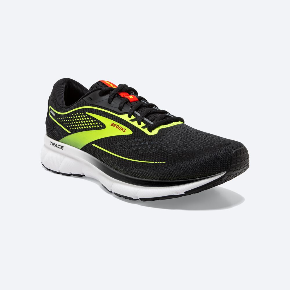 Zapatillas Running Brooks Trace 2 Hombre Negras/Gris | Ecuador-75846