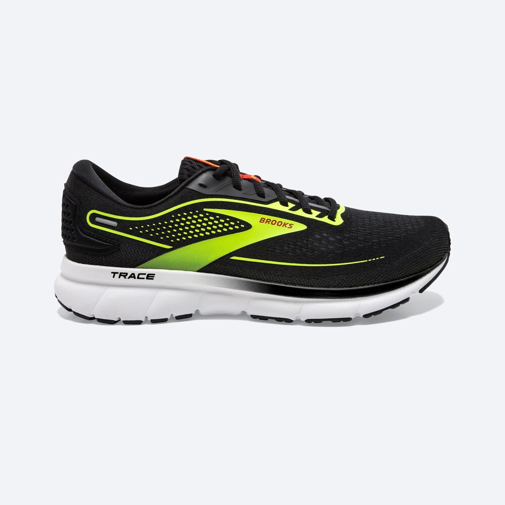 Zapatillas Running Brooks Trace 2 Hombre Negras/Gris | Ecuador-75846