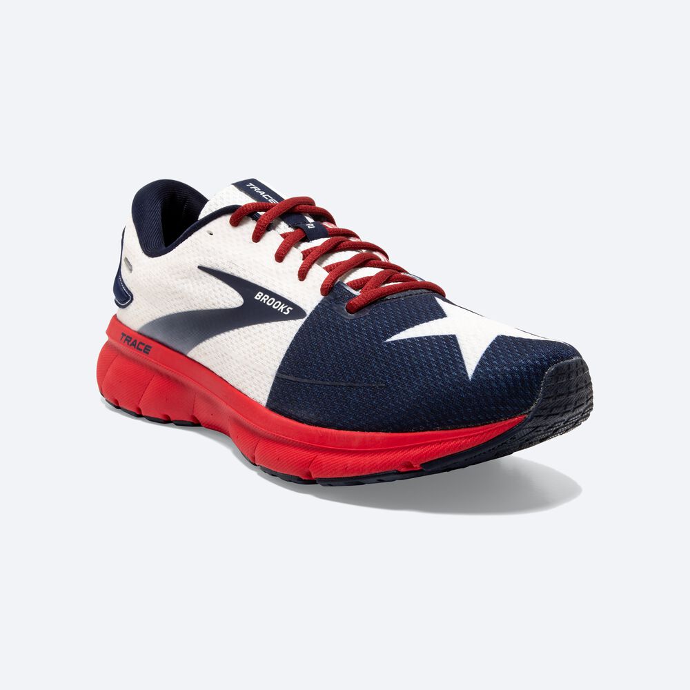 Zapatillas Running Brooks Trace 2 Hombre Rojas/Blancas/Azul Marino | Ecuador-78126