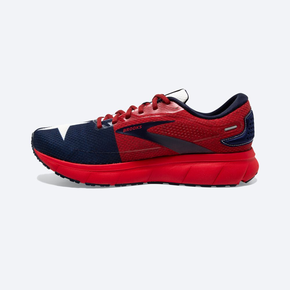 Zapatillas Running Brooks Trace 2 Hombre Rojas/Blancas/Azul Marino | Ecuador-78126