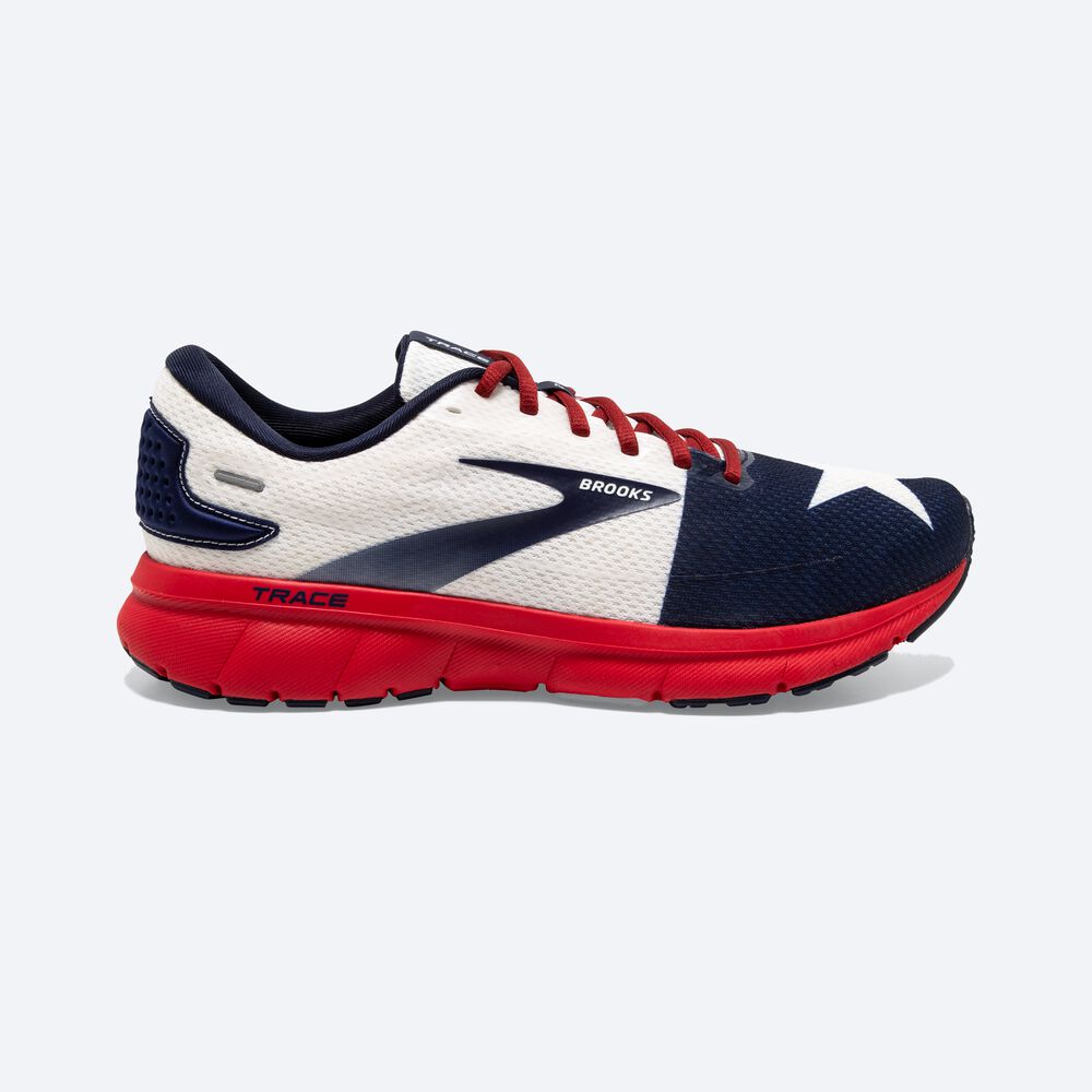 Zapatillas Running Brooks Trace 2 Hombre Rojas/Blancas/Azul Marino | Ecuador-78126