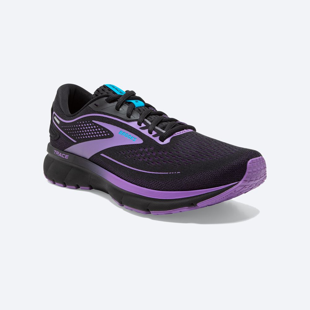 Zapatillas Running Brooks Trace 2 Mujer Negras/Flores | Ecuador-24691