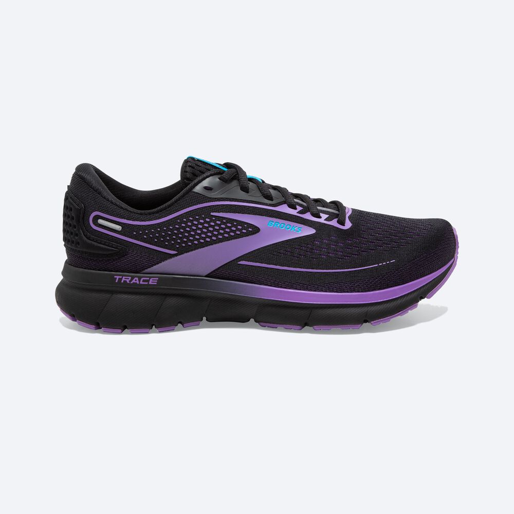 Zapatillas Running Brooks Trace 2 Mujer Negras/Flores | Ecuador-24691