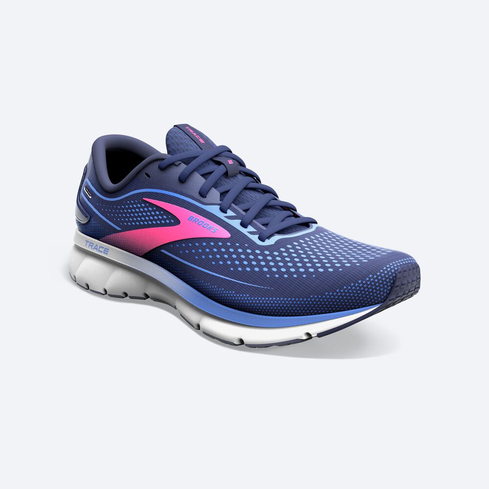 Zapatillas Running Brooks Trace 2 Mujer Azul Marino/Azules/Rosas | Ecuador-30167