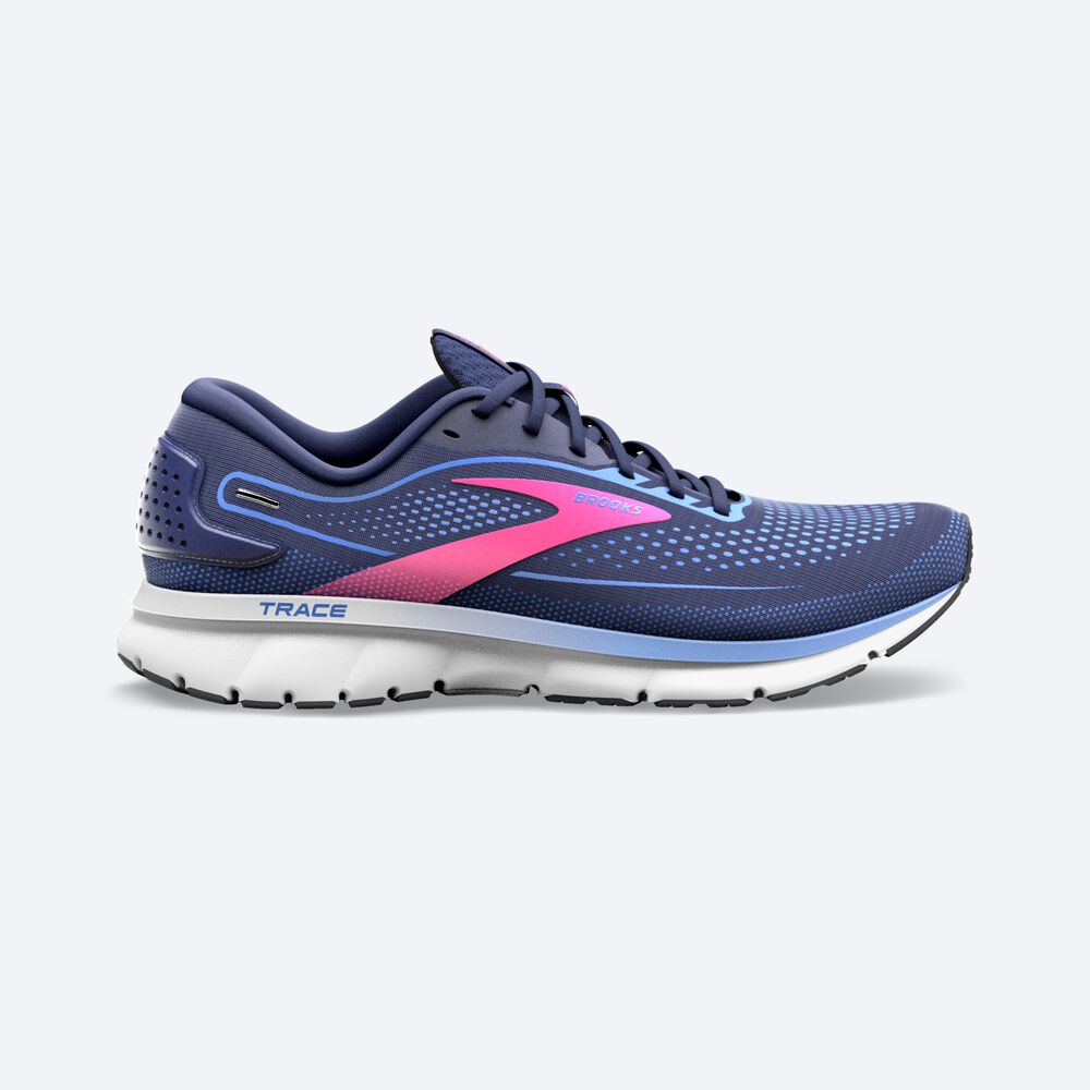 Zapatillas Running Brooks Trace 2 Mujer Azul Marino/Azules/Rosas | Ecuador-30167