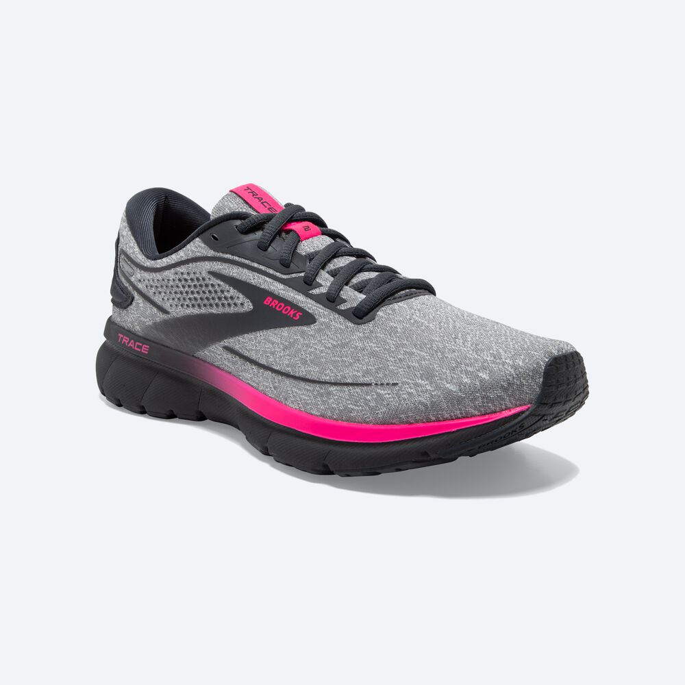 Zapatillas Running Brooks Trace 2 Mujer Gris/Rosas | Ecuador-62031