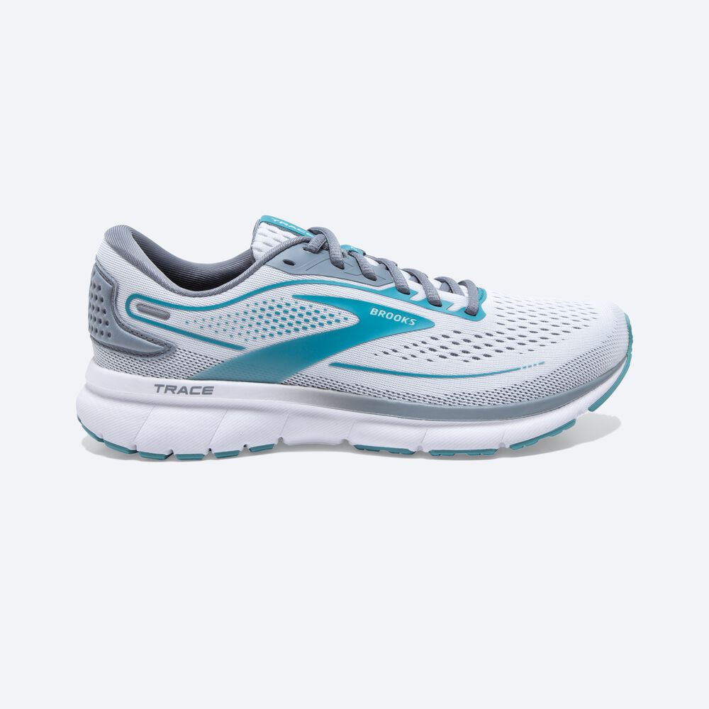 Zapatillas Running Brooks Trace 2 Mujer Blancas/Gris | Ecuador-93526