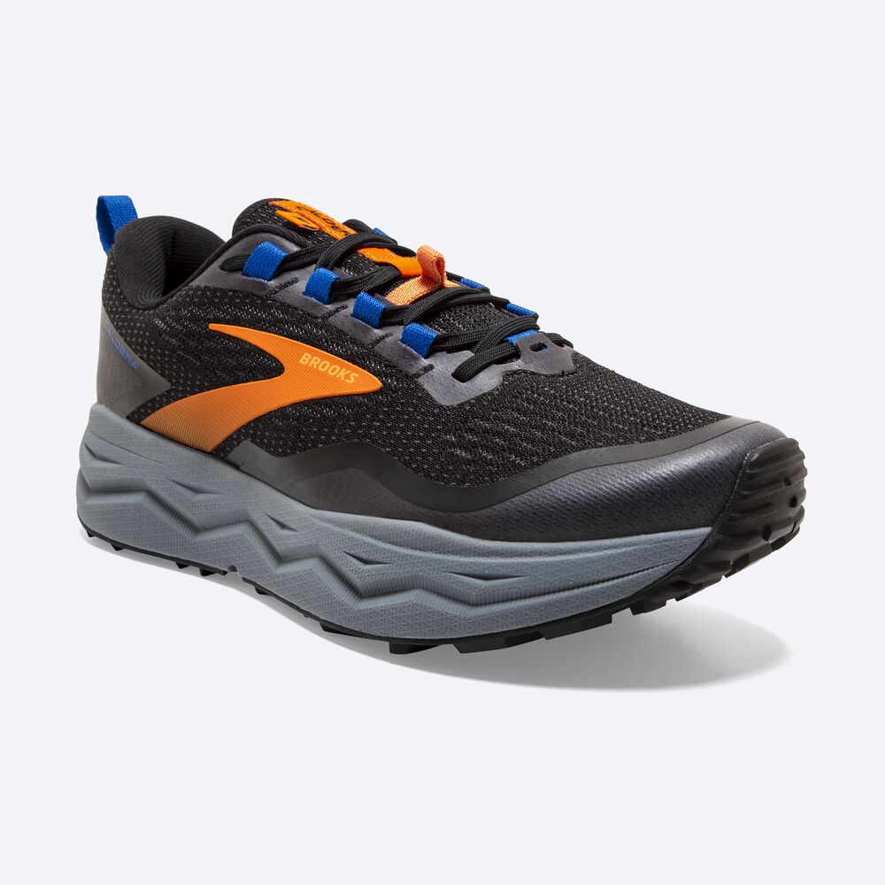 Zapatillas Trail Brooks Caldera 5 Hombre Negras/Naranjas/Azules | Ecuador-38406