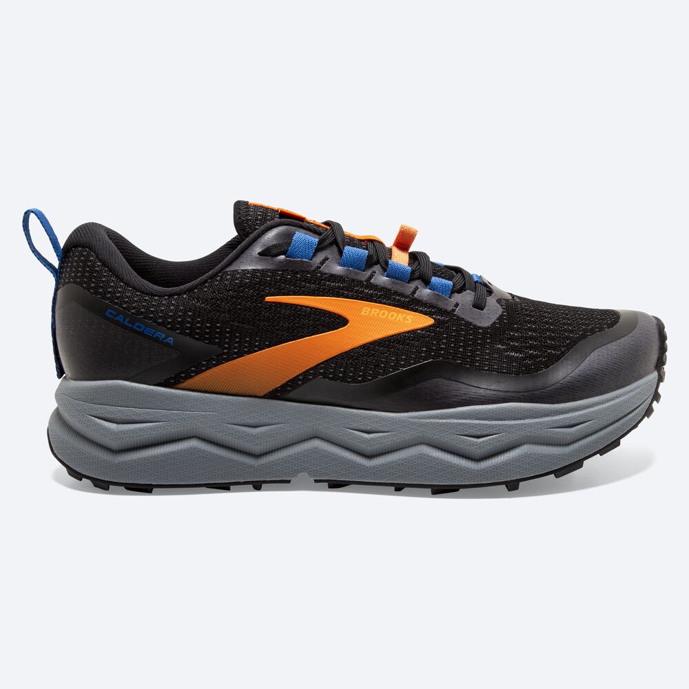 Zapatillas Trail Brooks Caldera 5 Hombre Negras/Naranjas/Azules | Ecuador-38406