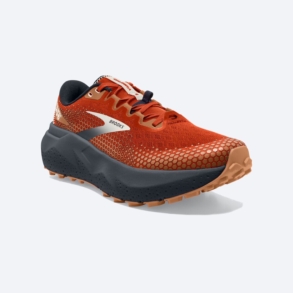 Zapatillas Trail Brooks Caldera 6 Hombre Naranjas/Azul Marino | Ecuador-24130