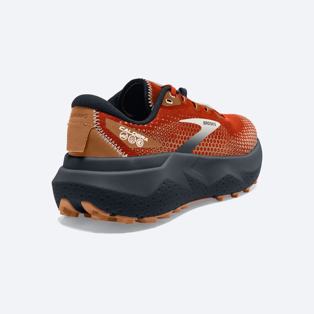 Zapatillas Trail Brooks Caldera 6 Hombre Naranjas/Azul Marino | Ecuador-24130