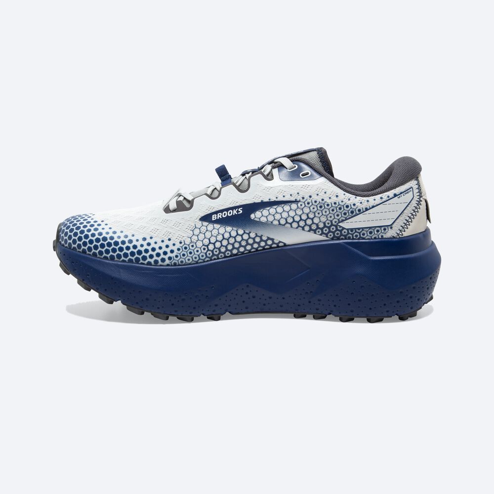 Zapatillas Trail Brooks Caldera 6 Hombre Gris/Azules | Ecuador-85904