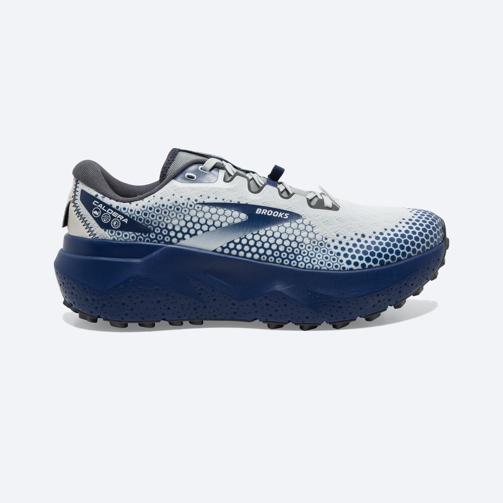 Zapatillas Trail Brooks Caldera 6 Hombre Gris/Azules | Ecuador-85904