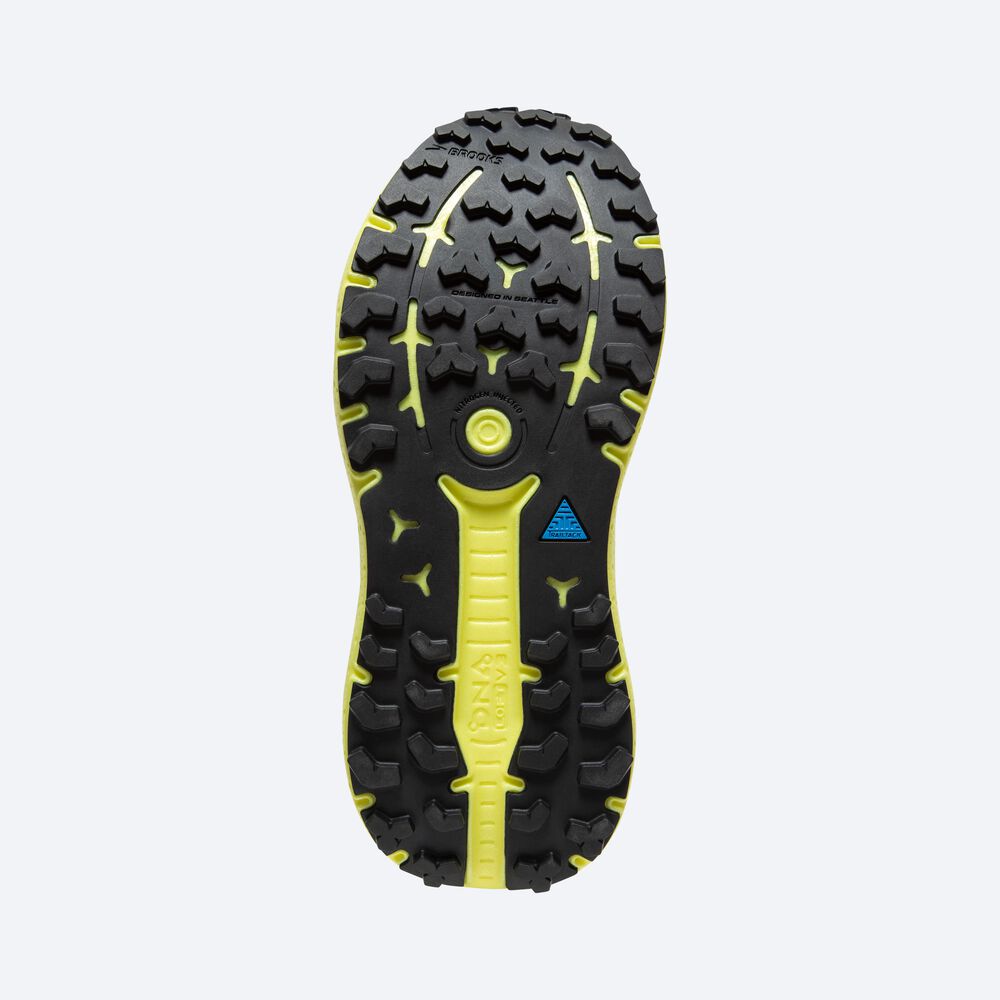 Zapatillas Trail Brooks Caldera 6 Hombre Negras/Rojas/Amarillo | Ecuador-91203