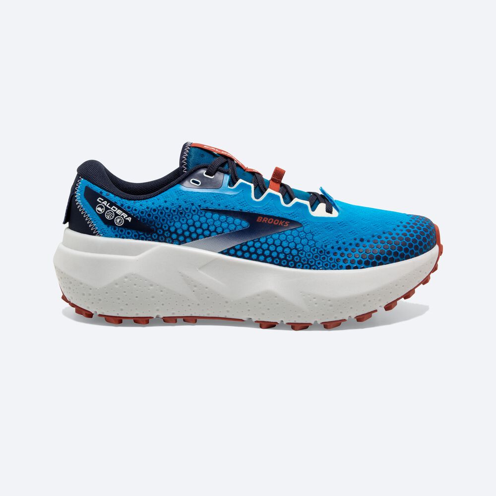 Zapatillas Trail Brooks Caldera 6 Hombre Azul Marino/Azules | Ecuador-95014