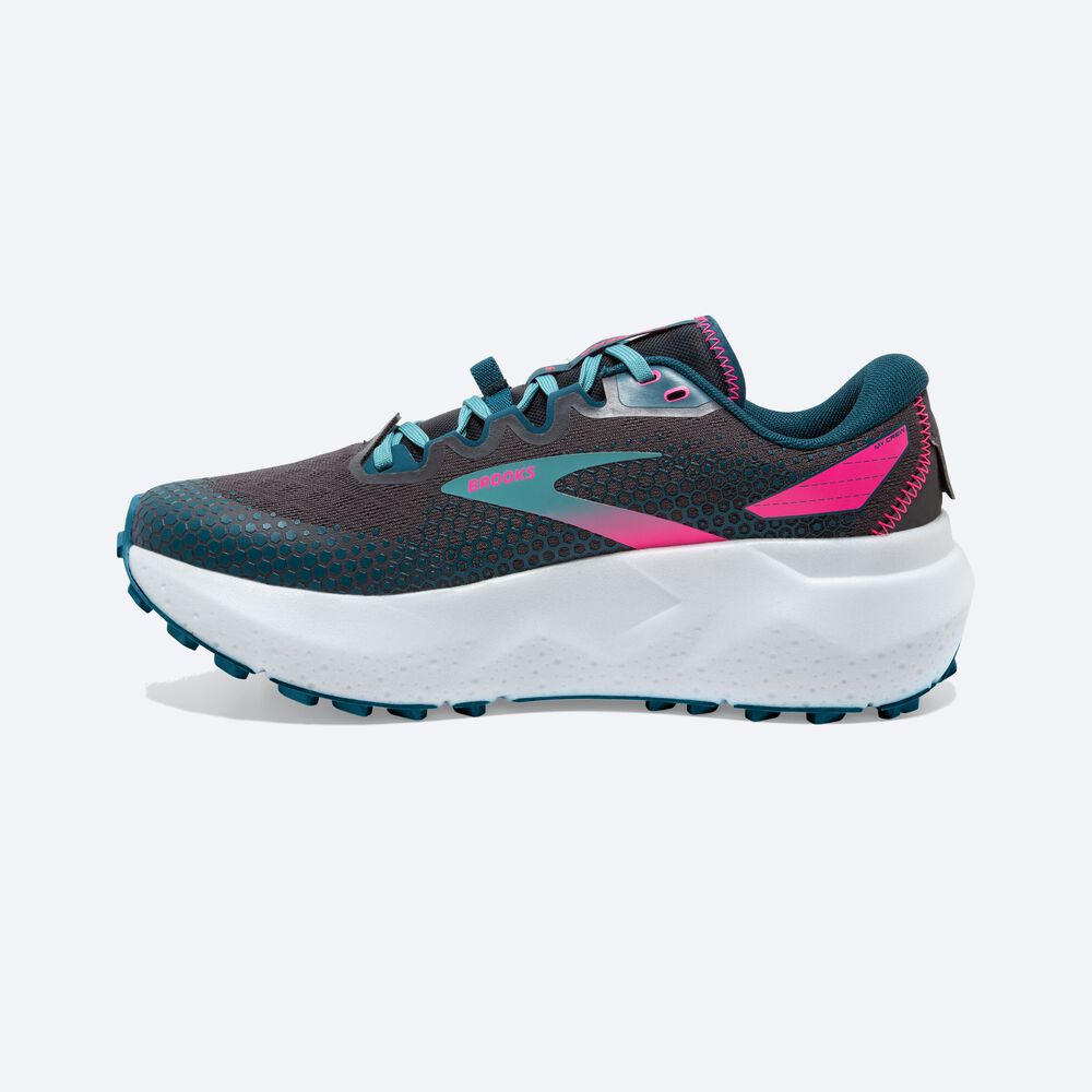 Zapatillas Trail Brooks Caldera 6 Mujer Azules Coral/Rosas | Ecuador-58394