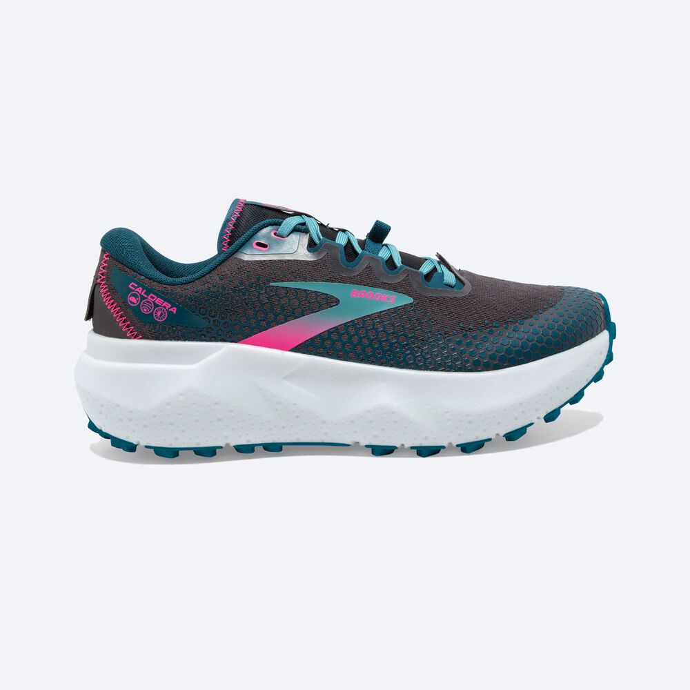 Zapatillas Trail Brooks Caldera 6 Mujer Azules Coral/Rosas | Ecuador-58394