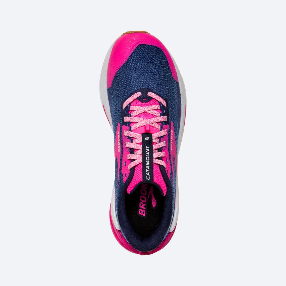 Zapatillas Trail Brooks Catamount 2 Mujer Azul Marino/Rosas | Ecuador-78435