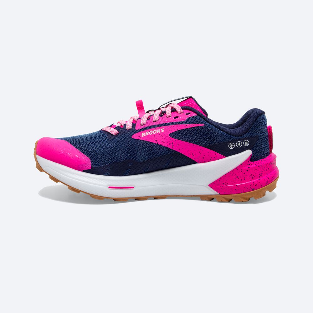 Zapatillas Trail Brooks Catamount 2 Mujer Azul Marino/Rosas | Ecuador-78435