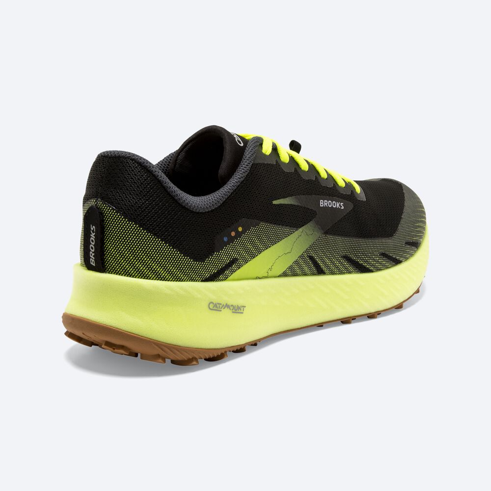 Zapatillas Trail Brooks Catamount Hombre Negras | Ecuador-10829