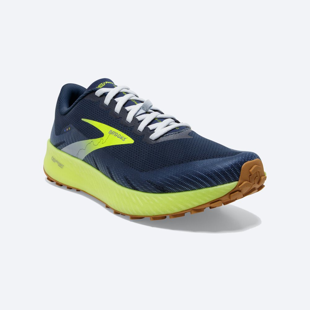 Zapatillas Trail Brooks Catamount Hombre Marrones/Azul Marino | Ecuador-89401