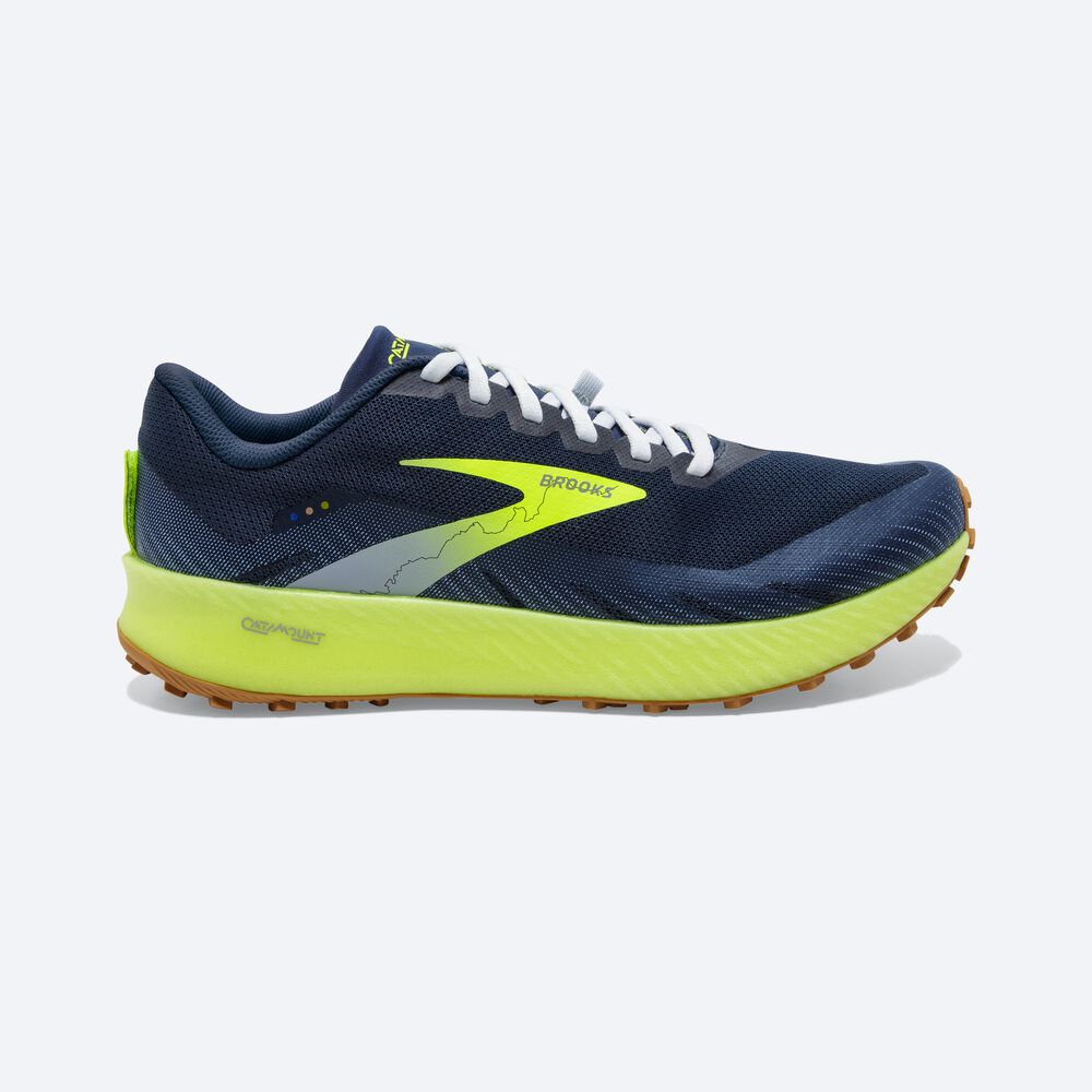 Zapatillas Trail Brooks Catamount Hombre Marrones/Azul Marino | Ecuador-89401