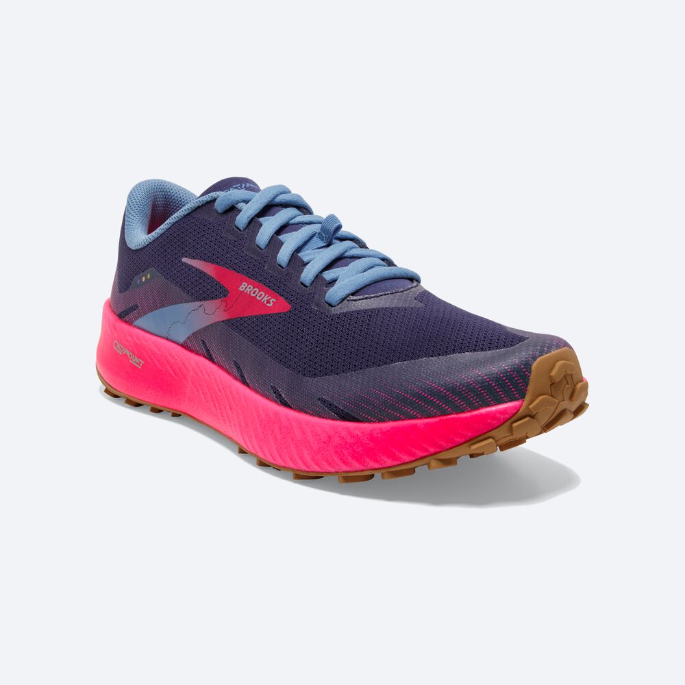 Zapatillas Trail Brooks Catamount Mujer / Oscuro Rosas | Ecuador-47019