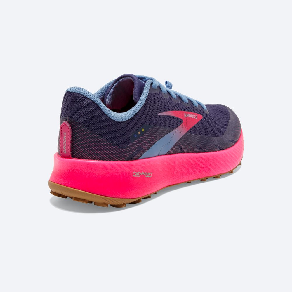 Zapatillas Trail Brooks Catamount Mujer / Oscuro Rosas | Ecuador-47019