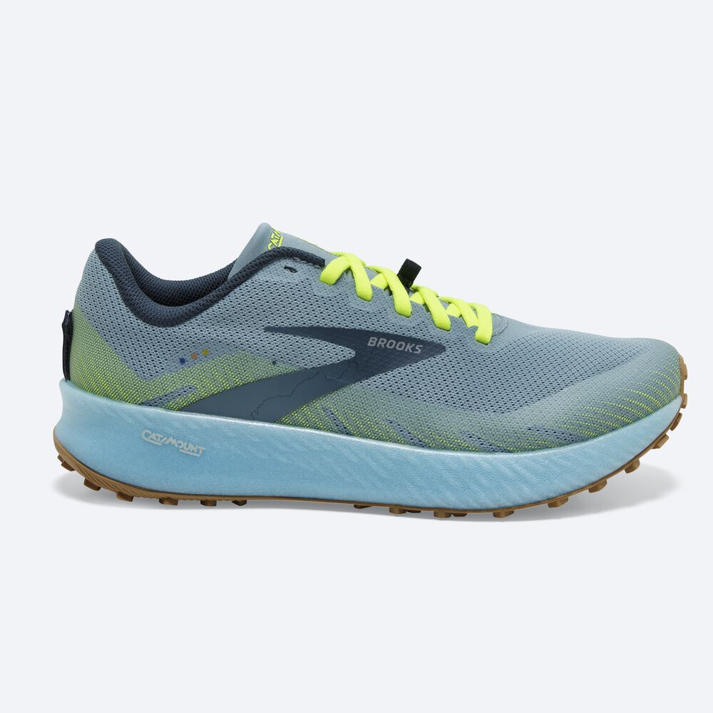 Zapatillas Trail Brooks Catamount Mujer Azules | Ecuador-72956