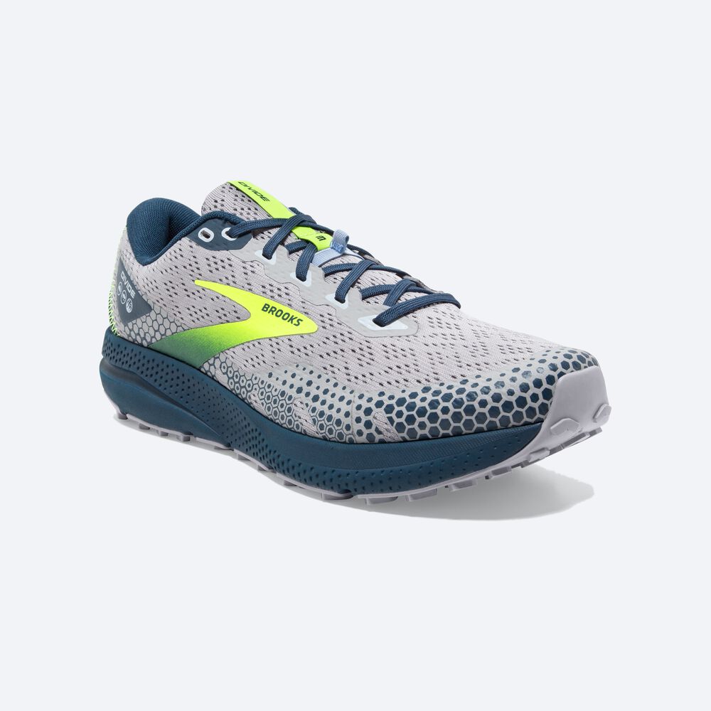 Zapatillas Trail Brooks Divide 3 Hombre Gris/Azul Marino | Ecuador-35094