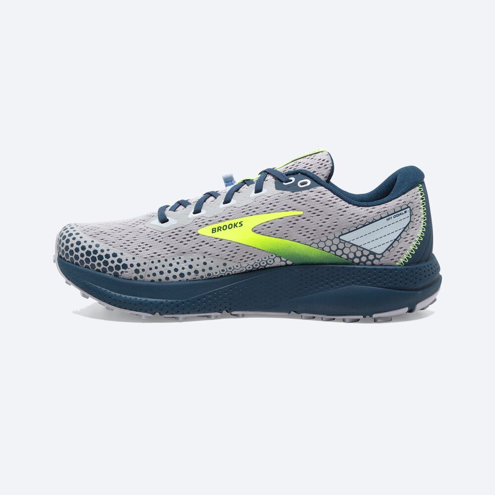 Zapatillas Trail Brooks Divide 3 Hombre Gris/Azul Marino | Ecuador-35094